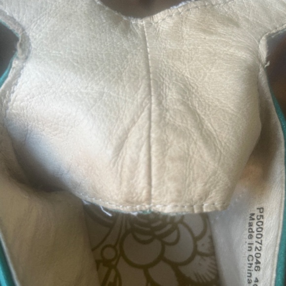 Fly London Yala Turquoise Leather Wedge w/Ankle Strap - Picture 9 of 9